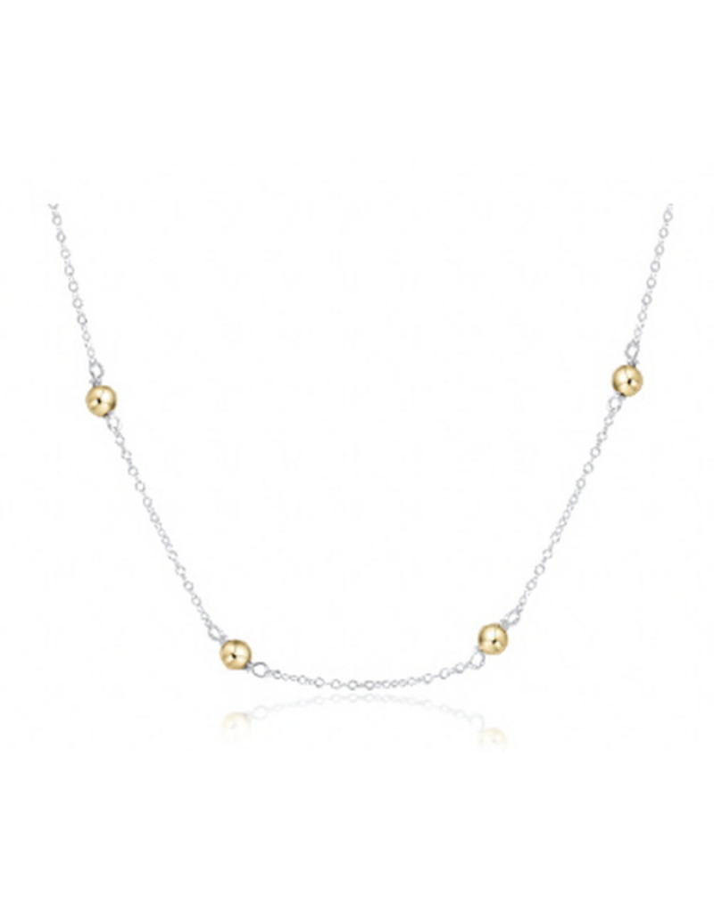 ENEWTON DESIGN Simplicity 4mm Bead Chain 15" Necklace - Mixed Metal