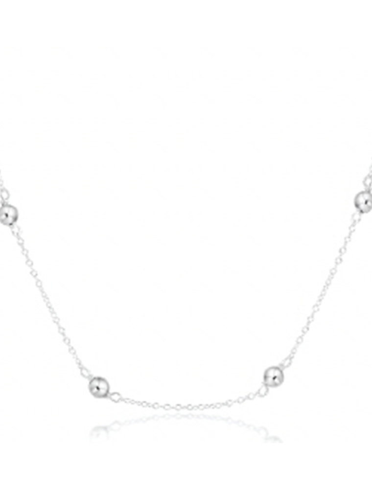 ENEWTON DESIGN Simplicity 4mm Bead Chain 15" Necklace - Silver