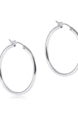 ENEWTON DESIGN Smooth Round 1.25" Hoop Earring in Silver