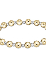 ENEWTON DESIGN Classic Grateful Pattern 6mm Bead Bracelet - Mixed Metal
