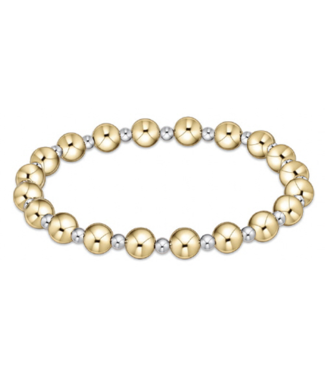 ENEWTON DESIGN Classic Grateful Pattern 6mm Bead Bracelet - Mixed Metal