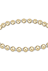 ENEWTON DESIGN Classic Grateful Pattern 4mm Bead Bracelet - Mixed Metal