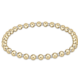 ENEWTON DESIGN Classic Grateful Pattern 4mm Bead Bracelet - Mixed Metal