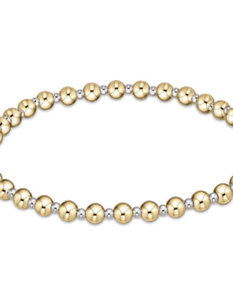 ENEWTON DESIGN Classic Grateful Pattern 4mm Bead Bracelet - Mixed Metal