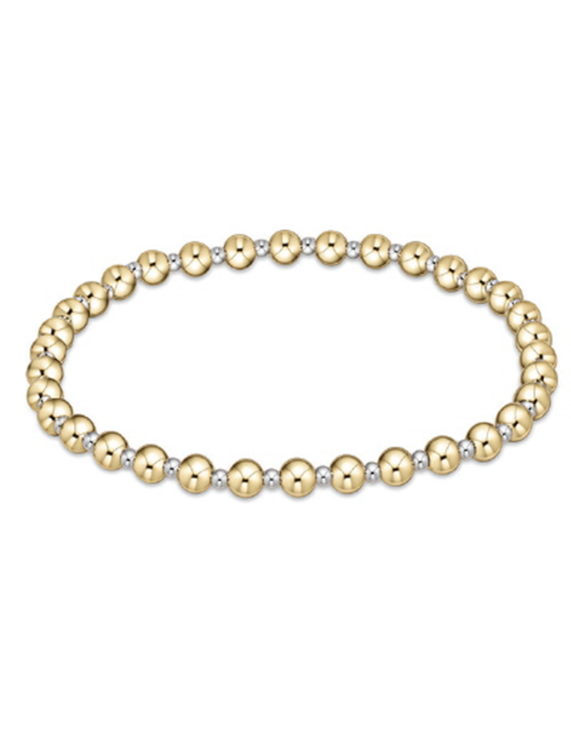 ENEWTON DESIGN Classic Grateful Pattern 4mm Bead Bracelet - Mixed Metal