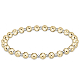 ENEWTON DESIGN Classic Grateful Pattern 5mm Bead Bracelet - Mixed Metal