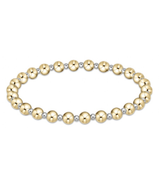 ENEWTON DESIGN Classic Grateful Pattern 5mm Bead Bracelet - Mixed Metal