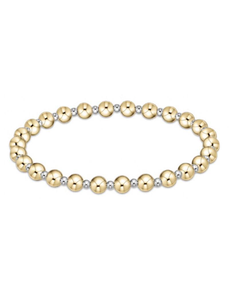 ENEWTON DESIGN Classic Grateful Pattern 5mm Bead Bracelet - Mixed Metal