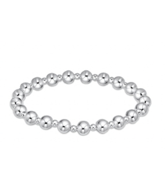 ENEWTON DESIGN Classic Grateful Pattern 6mm Bead Bracelet - Sterling Silver