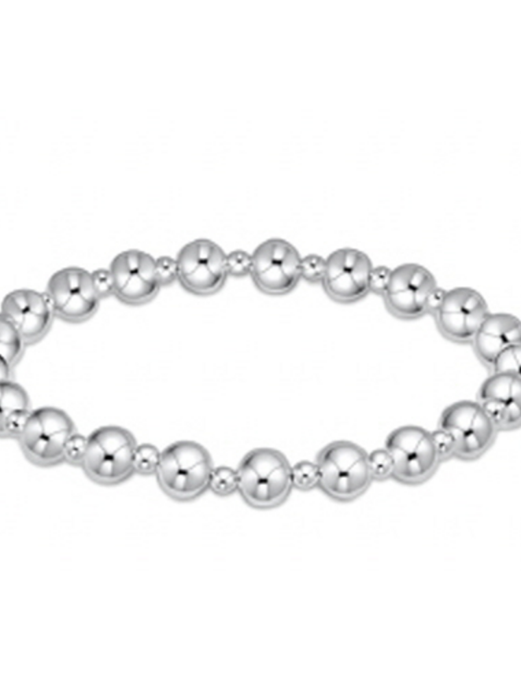 ENEWTON DESIGN Classic Grateful Pattern 6mm Bead Bracelet - Sterling Silver