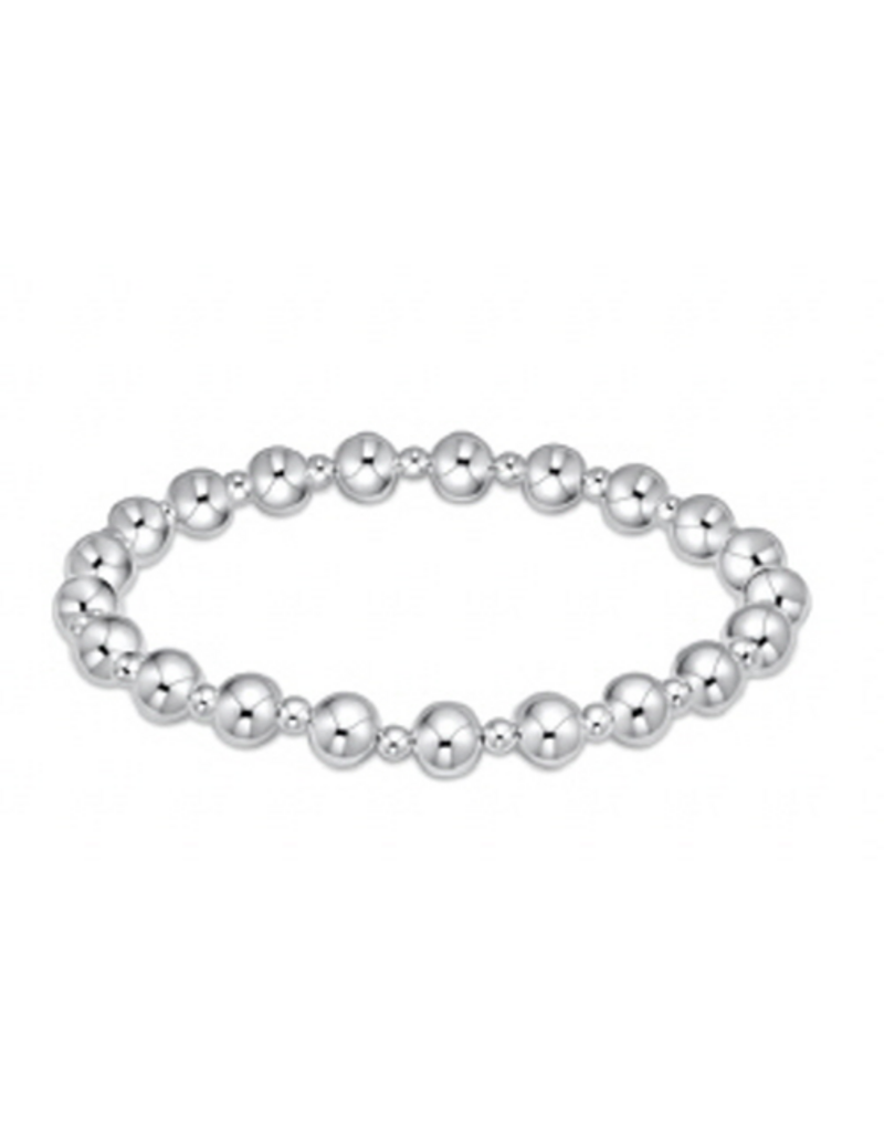 ENEWTON DESIGN Classic Grateful Pattern 6mm Bead Bracelet - Sterling Silver