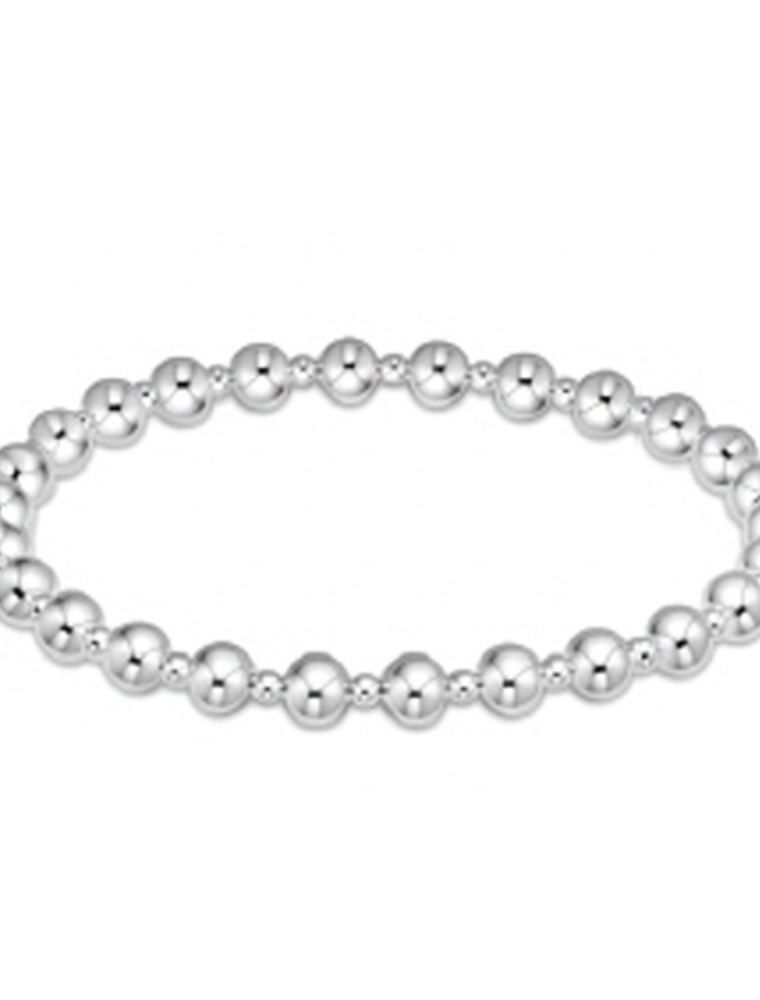 ENEWTON DESIGN Classic Grateful Pattern 5mm Bead Bracelet - Sterling Silver