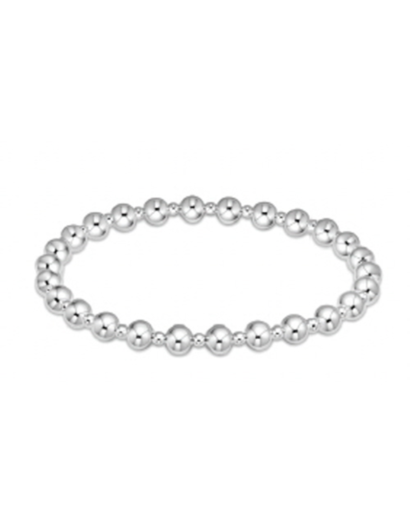 ENEWTON DESIGN Classic Grateful Pattern 5mm Bead Bracelet - Sterling Silver