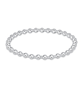 ENEWTON DESIGN Classic Grateful Pattern 4mm Bead Bracelet - Sterling Silver