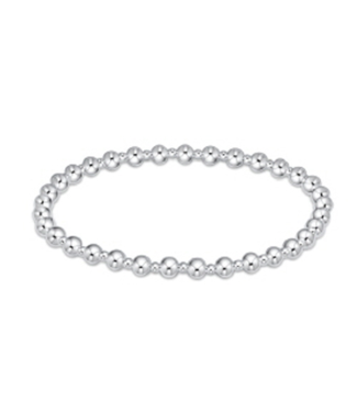 ENEWTON DESIGN Classic Grateful Pattern 4mm Bead Bracelet - Sterling Silver