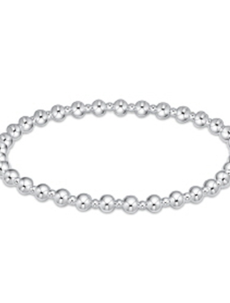 ENEWTON DESIGN Classic Grateful Pattern 4mm Bead Bracelet - Sterling Silver