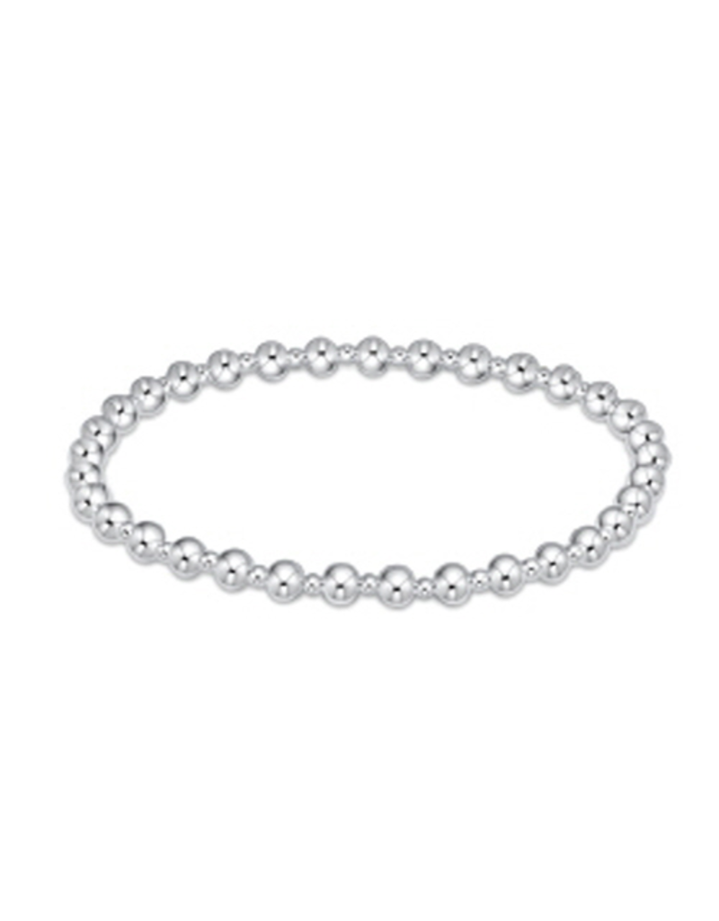ENEWTON DESIGN Classic Grateful Pattern 4mm Bead Bracelet - Sterling Silver