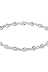 ENEWTON DESIGN Classic Sincerity Pattern 4mm Bead Bracelet - Silver