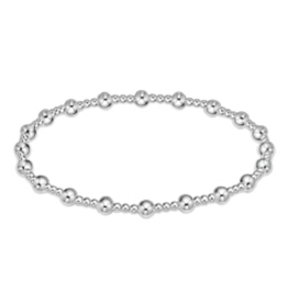ENEWTON DESIGN Classic Sincerity Pattern 4mm Bead Bracelet - Silver