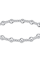 ENEWTON DESIGN Classic Sincerity Pattern 5mm Bead Bracelet - Silver