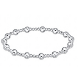 ENEWTON DESIGN Classic Sincerity Pattern 5mm Bead Bracelet - Silver