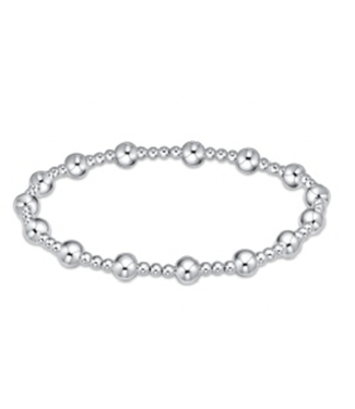 ENEWTON DESIGN Classic Sincerity Pattern 5mm Bead Bracelet - Silver