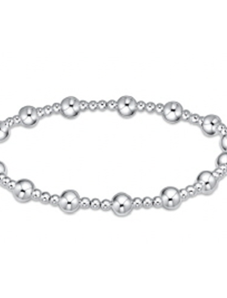ENEWTON DESIGN Classic Sincerity Pattern 5mm Bead Bracelet - Silver