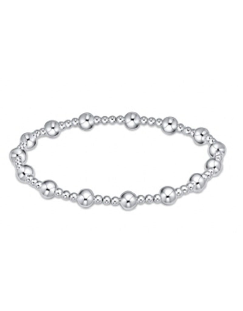 ENEWTON DESIGN Classic Sincerity Pattern 5mm Bead Bracelet - Silver
