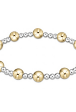 ENEWTON DESIGN Classic Sincerity Pattern 6mm Bead Bracelet - Mixed Metal