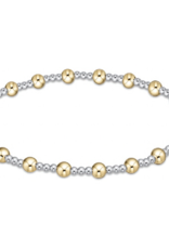 ENEWTON DESIGN Classic Sincerity Pattern 4mm Bead Bracelet - Mixed Metal