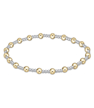 ENEWTON DESIGN Classic Sincerity Pattern 4mm Bead Bracelet - Mixed Metal