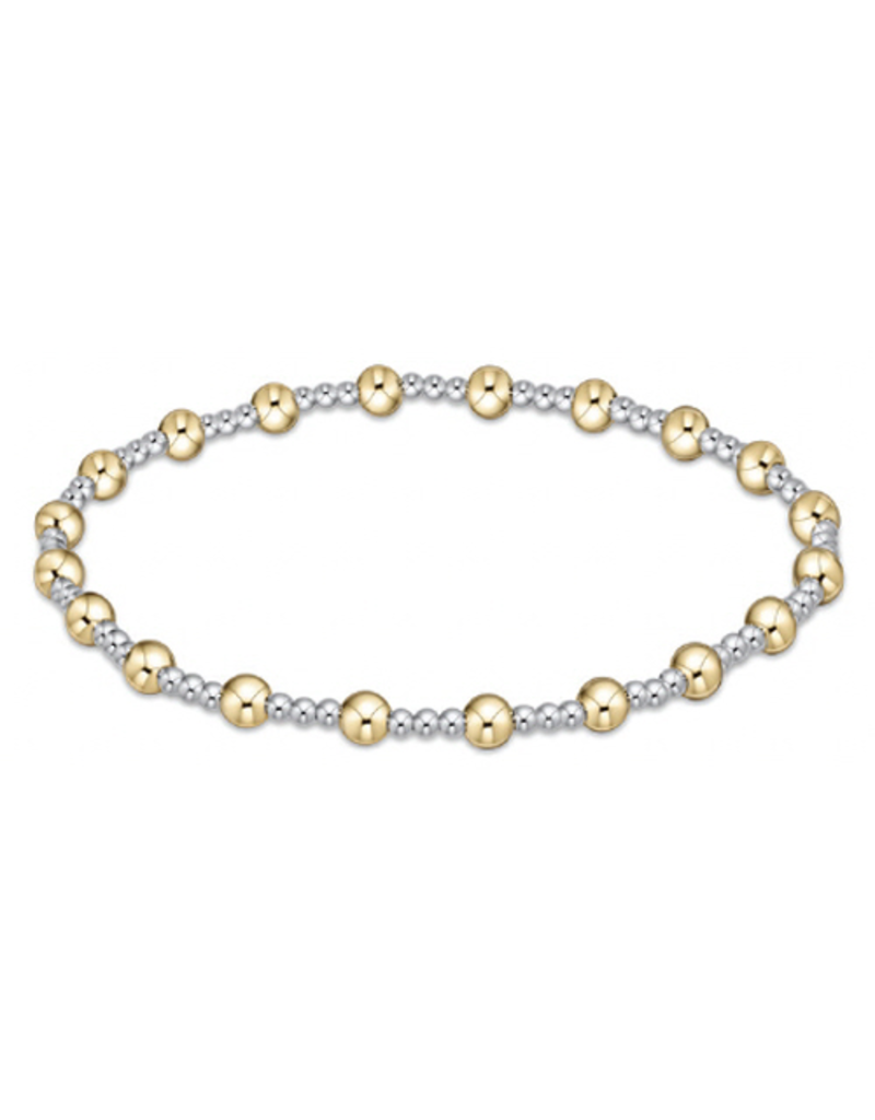 ENEWTON DESIGN Classic Sincerity Pattern 4mm Bead Bracelet - Mixed Metal