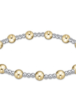 ENEWTON DESIGN Classic Sincerity Pattern 5mm Bead Bracelet - Mixed Metal