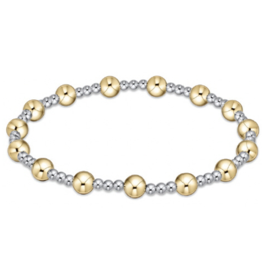 ENEWTON DESIGN Classic Sincerity Pattern 5mm Bead Bracelet - Mixed Metal