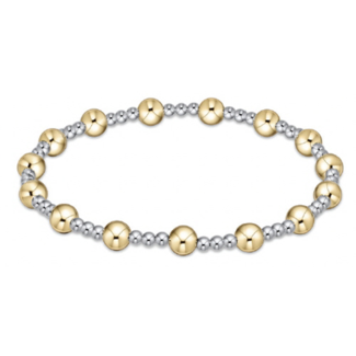 ENEWTON DESIGN Classic Sincerity Pattern 5mm Bead Bracelet - Mixed Metal