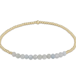ENEWTON DESIGN Bliss 2mm Bead Bracelet - Aquamarine/Gold
