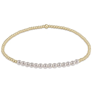 ENEWTON DESIGN Bliss 2mm Bead Bracelet - Pearl/Gold