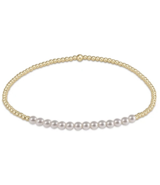 ENEWTON DESIGN Bliss 2mm Bead Bracelet - Pearl/Gold