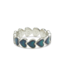 Mood Love Hearts Band Ring in Silver
