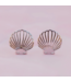 Delicate Shell Stud Earrings