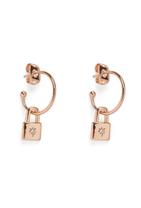 PURA VIDA Lock Hoop Earrings PURA VIDA Lock Hoop Earrings