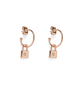 PURA VIDA Lock Hoop Earrings