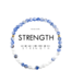 Strength Morse Code Bracelet - Howlite & Lapis