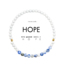 Hope Morse Code Bracelet - Light Grey & Lapis