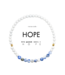 Hope Morse Code Bracelet - Light Grey & Lapis