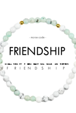 ETHIC GOODS Friendship Morse Code Bracelet - Howlite & Jasper