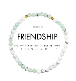 ETHIC GOODS Friendship Morse Code Bracelet - Howlite & Jasper