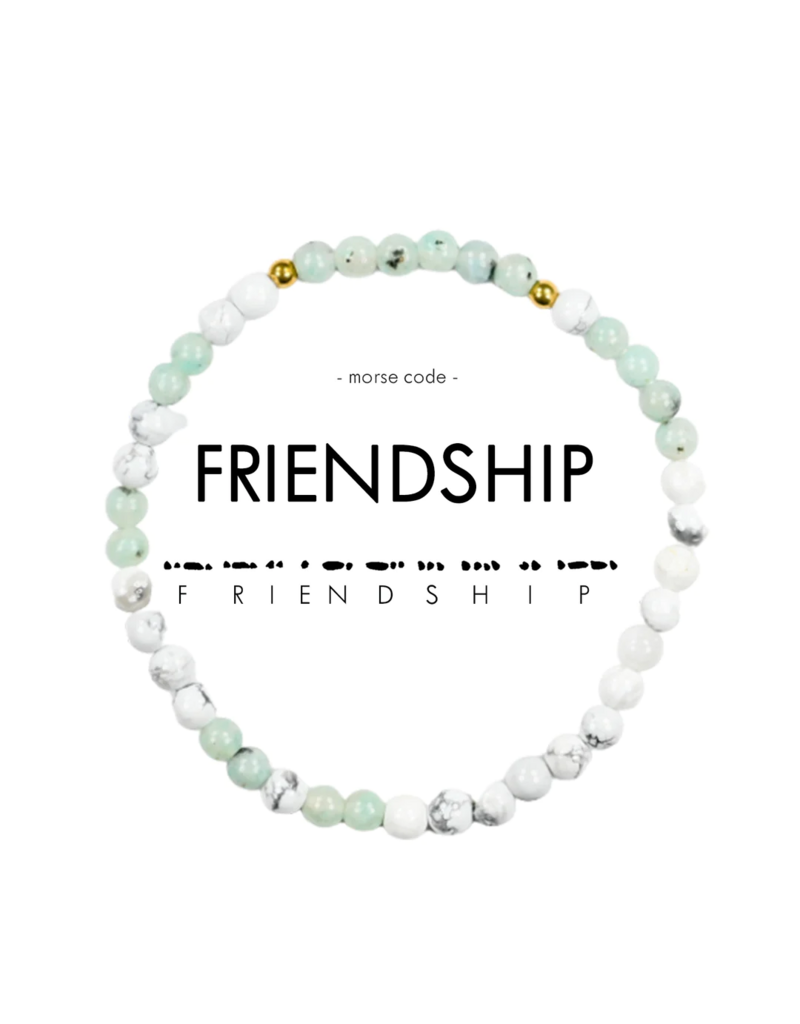 ETHIC GOODS Friendship Morse Code Bracelet - Howlite & Jasper