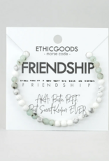 ETHIC GOODS Friendship Morse Code Bracelet - Howlite & Jasper