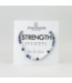 Strength Morse Code Bracelet - Howlite & Lapis